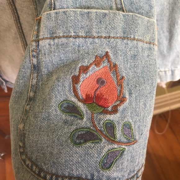 Embroidered Jean Jacket - Picture 3 of 4